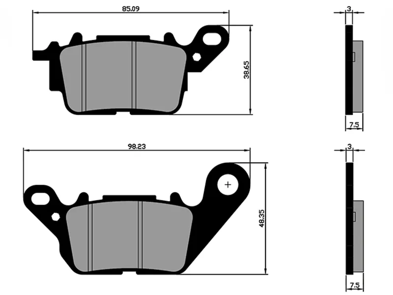 Pastillas freno delantero Yamaha Nmax 155/Nmax Connected Polini — vista 2