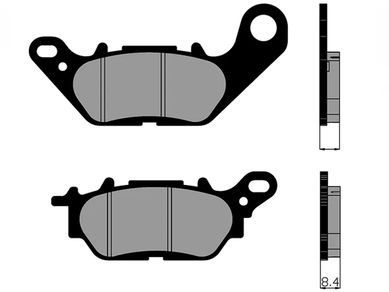 Pastillas freno trasero Yamaha Nmax 155/Nmax Connected Polini — vista 2 para YAMAHA YZF R15 V2