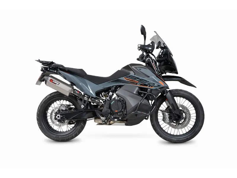 Exosto Serket Parallel Slip on Ktm Adventure 890 Titanio Scorpion — vista 2