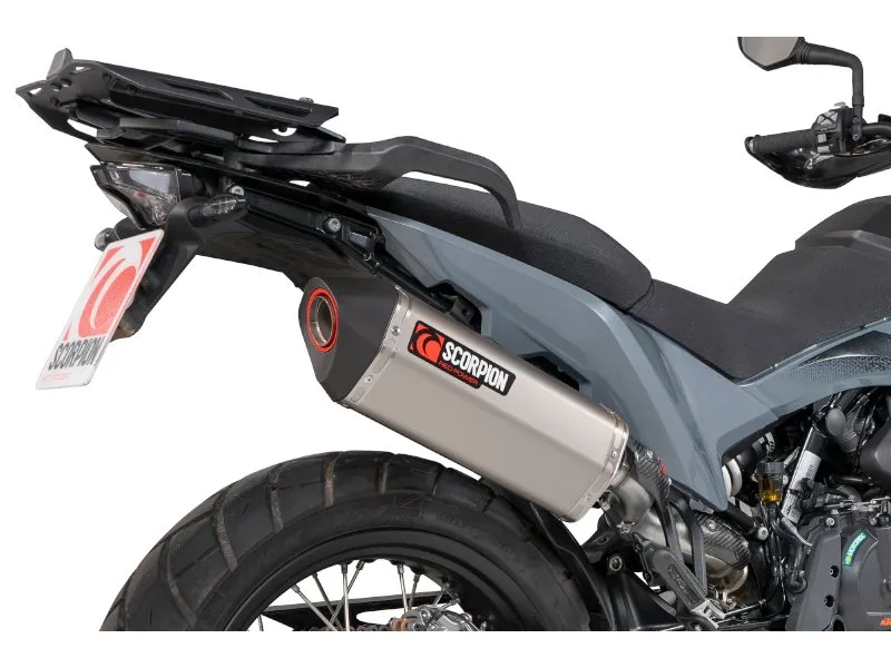 Exosto Serket Parallel Slip on Ktm Adventure 890 Titanio Scorpion — vista 3