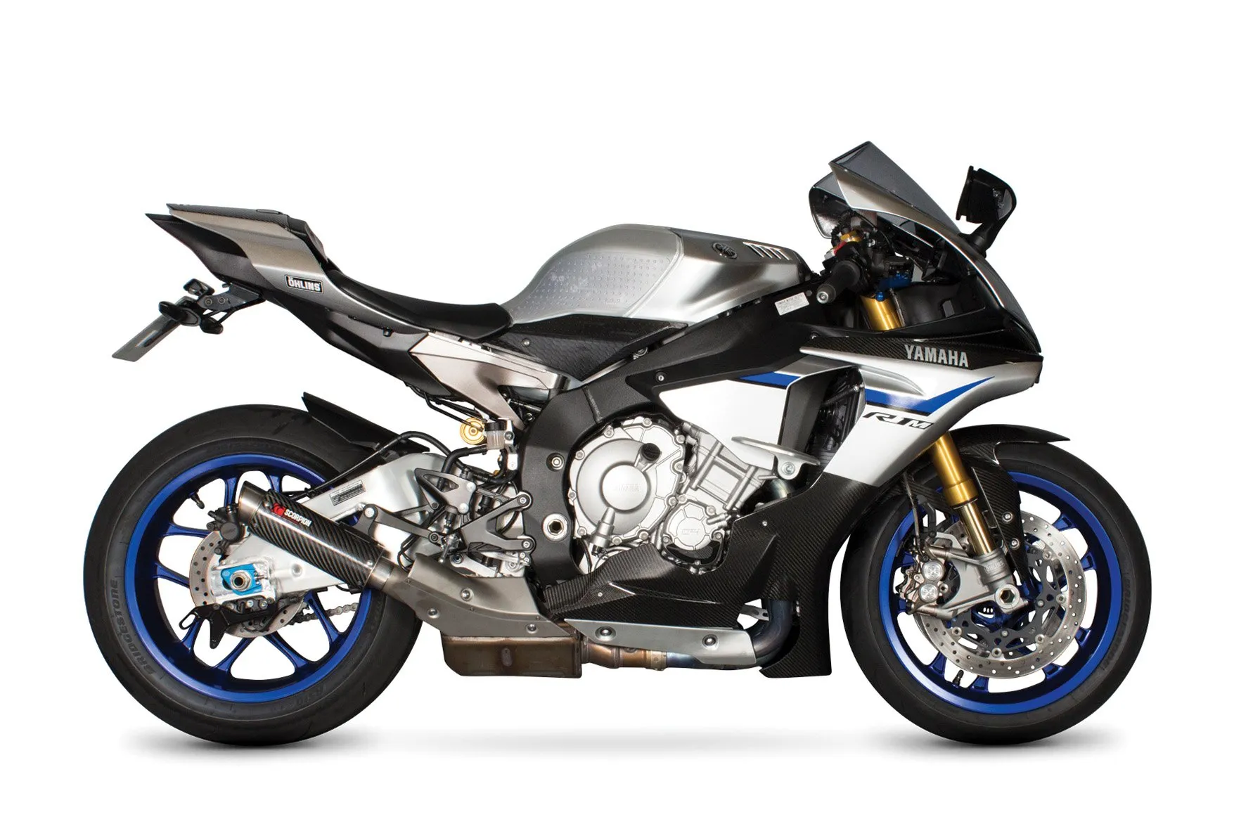 exosto scorpion rp1 gp instalado yamaha yzf r1 r1m mejora potencia sonido racing para YAMAHA YZF R1