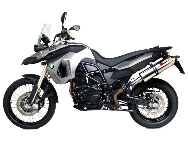 Exosto Mofle Factory Oval Slip on Bmw F800 Gs Scorpion — vista 3