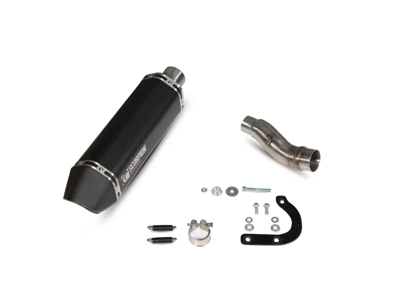 Exosto Escape Mofle Honda Xadv 750 Negro Serket Parallel Scorpion — vista 3 para HONDA XADV 750