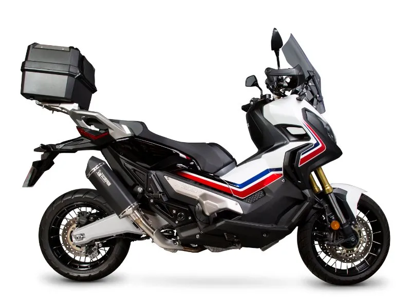Exosto Escape Mofle Honda Xadv 750 Negro Serket Parallel Scorpion — vista 5 para HONDA XADV 750