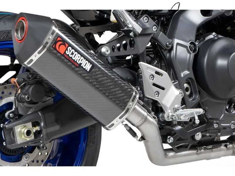 Exosto Escape Mofle Full System Serket Carbono Yamaha Mt 09 Scorpion — vista 2 para YAMAHA MT 09 V3