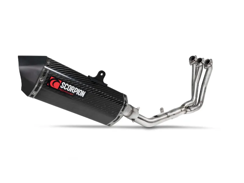 Exosto Escape Mofle Full System Serket Carbono Yamaha Mt 09 Scorpion — vista 3 para YAMAHA MT 09 V3