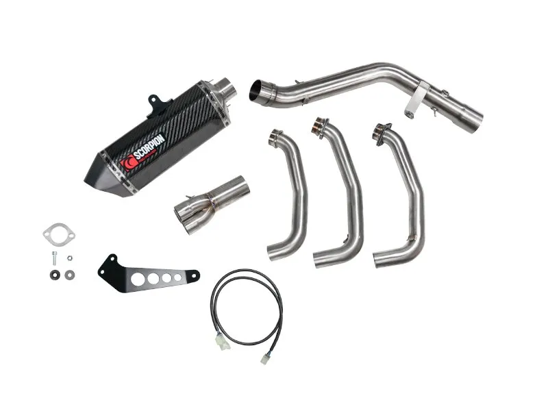 Exosto Escape Mofle Full System Serket Carbono Yamaha Mt 09 Scorpion — vista 4 para YAMAHA MT 09 V3