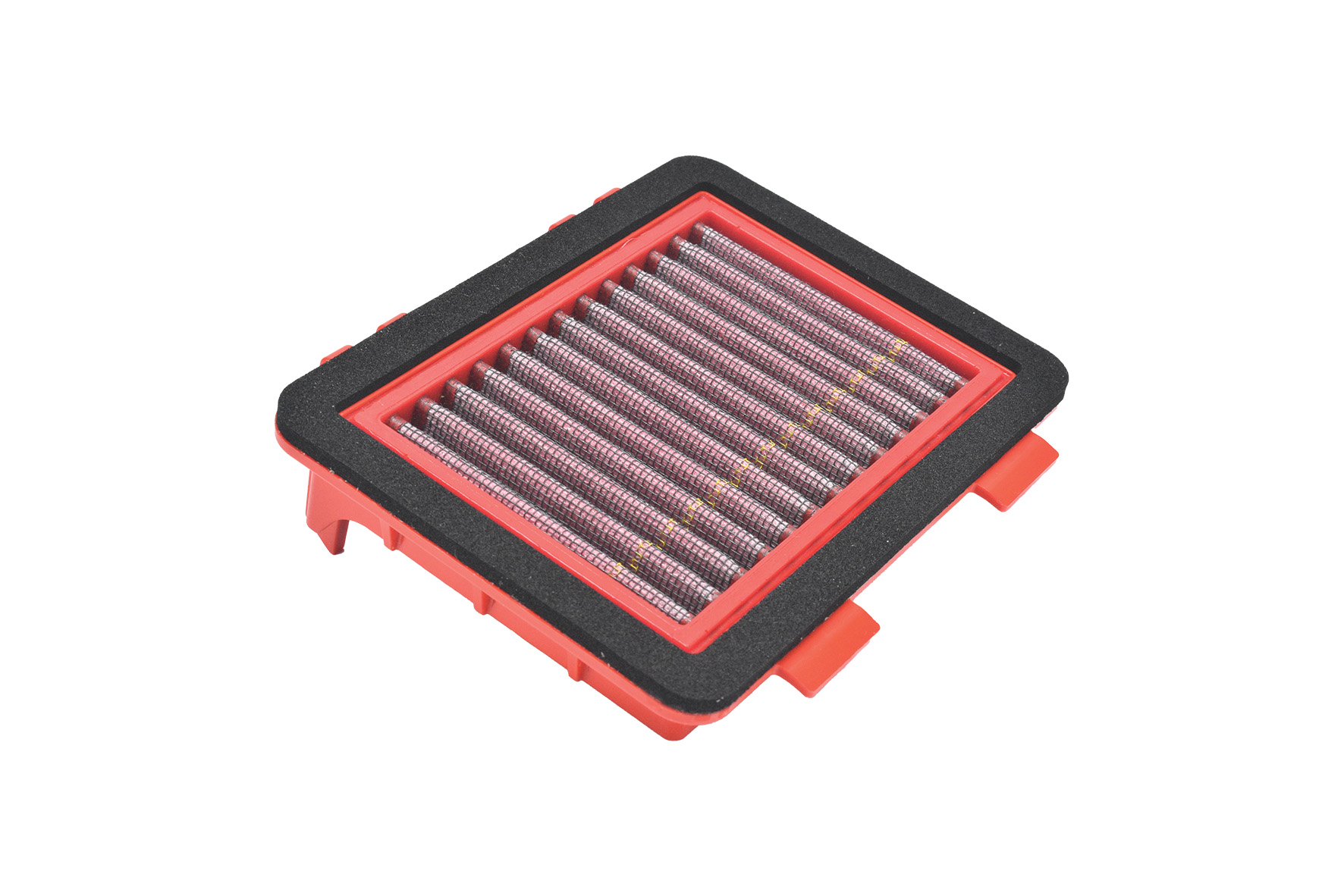 Filtro de aire BMC de alto flujo versión Race para motocicletas KTM Duke, RC y Adventure, así como Husqvarna Svartpilen compatibles. Diseñado para maximizar el flujo de aire hacia el motor y mejorar la respuesta en conducción deportiva.