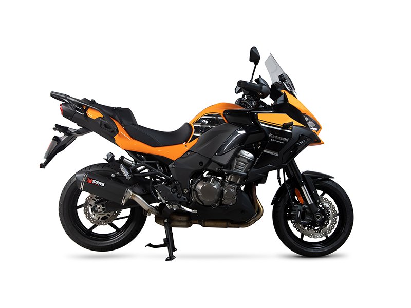 Exosto Serket Parallel Slip on Kawasaki Versys 1000 Negro Ceramica Scorpion - Image 2