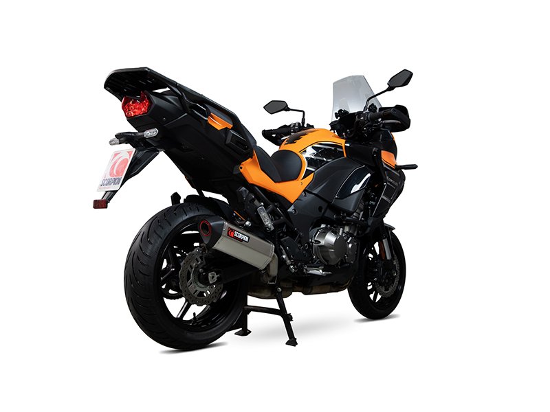 Exosto Serket Parallel Slip on Kawasaki Versys 1000 Titanio Ceramica Scorpion