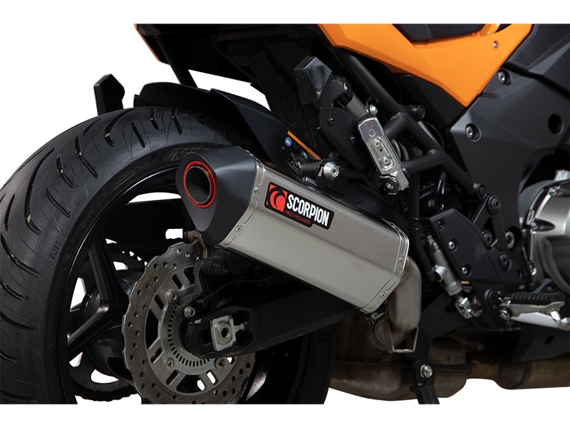 Exosto Serket Parallel Slip on Kawasaki Versys 1000 Titanio Ceramica Scorpion - Image 3