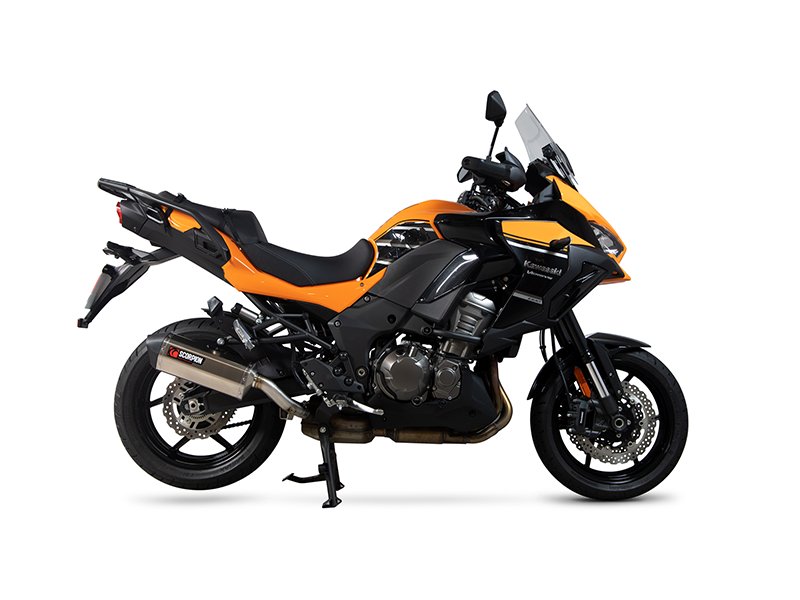 Exosto Serket Parallel Slip on Kawasaki Versys 1000 Titanio Ceramica Scorpion - Image 2