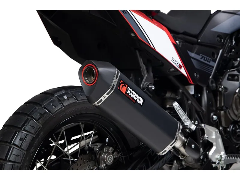 Exosto Serket Parallel Slip on Yamaha Tenere 700 Negro Ceramica Scorpion — vista 2 para YAMAHA TENERE 700