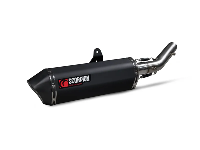 Exosto Serket Parallel Slip on Yamaha Tenere 700 Negro Ceramica Scorpion — vista 3 para YAMAHA TENERE 700