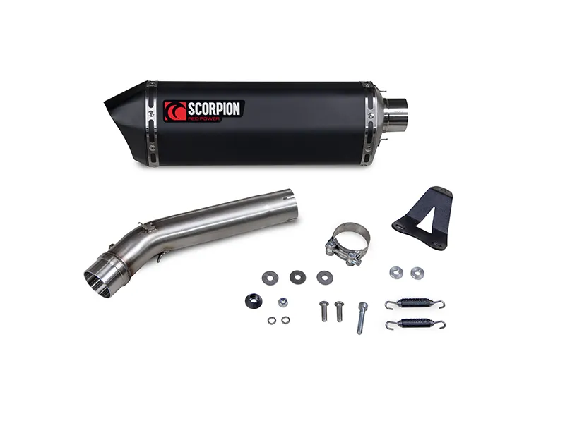 Exosto Serket Parallel Slip on Yamaha Tenere 700 Negro Ceramica Scorpion — vista 4 para YAMAHA TENERE 700