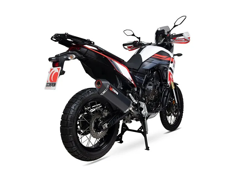Exosto Serket Parallel Slip on Yamaha Tenere 700 Negro Ceramica Scorpion para YAMAHA TENERE 700