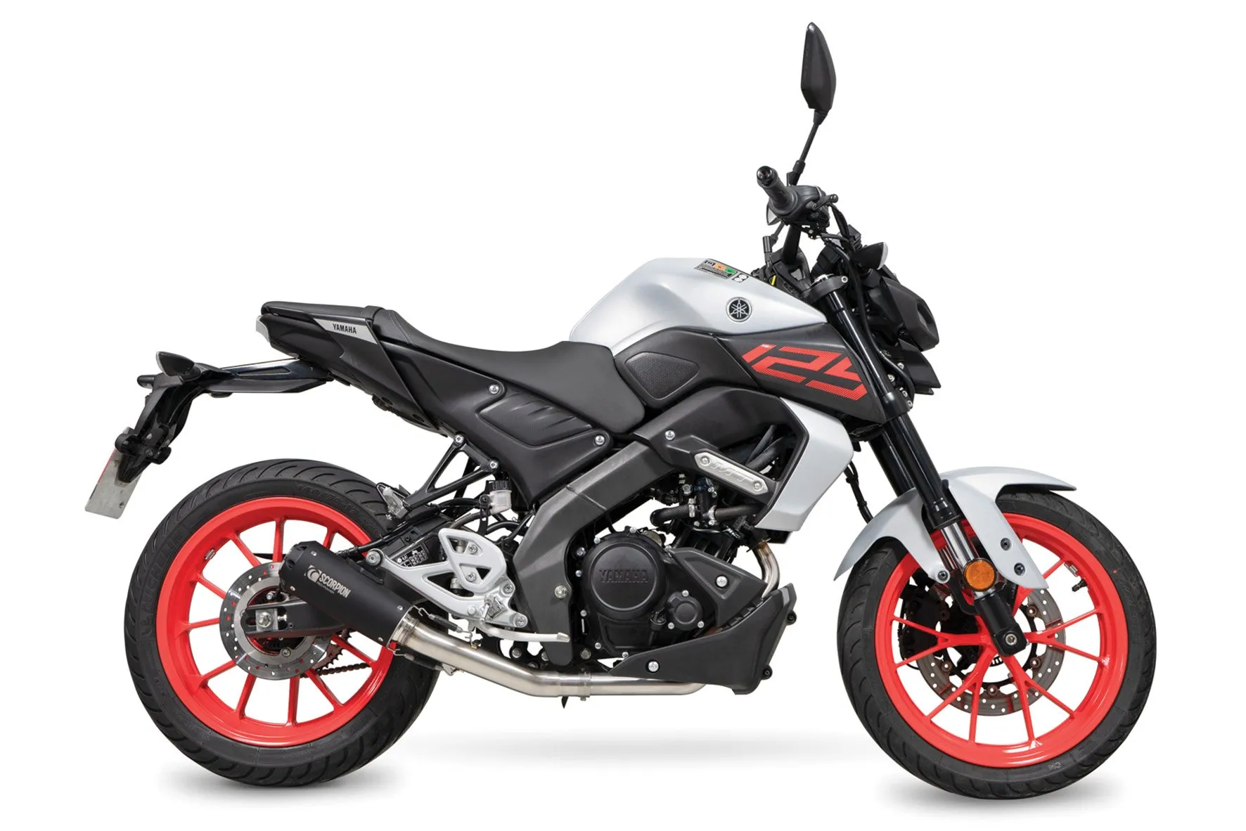 Sistema de escape full system Scorpion Red Power para Yamaha MT 15