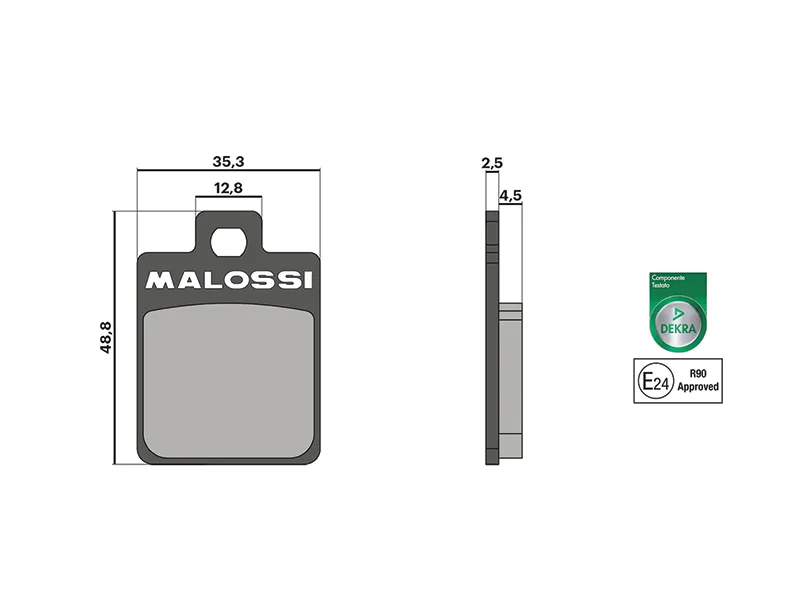Pastillas Freno Delantero Vespa Vxl 150/Sxl/Gilera Runner 180 Organicas Malossi — vista 2