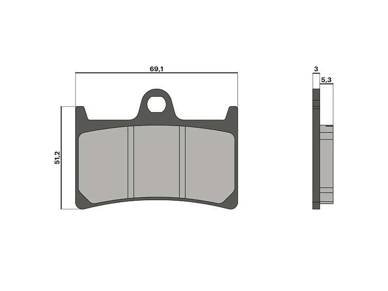 Pastillas Freno Delantero Yamaha TMAX 560/MT 07/MT 09 Malossi — vista 2 para YAMAHA TMAX 560