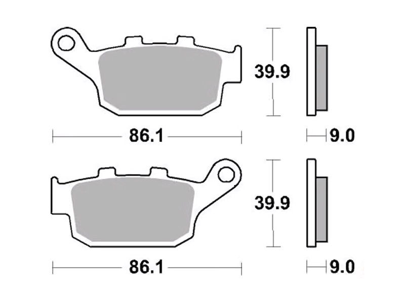 Pastillas Freno Trasero Honda Xadv 750/CMX 500 Rebel Sinterizadas AP Racing - Image 2