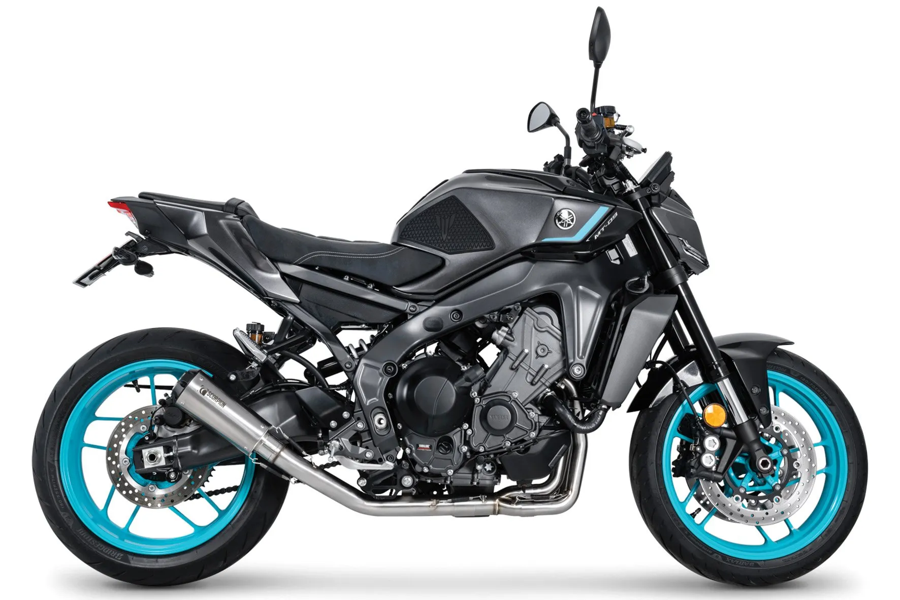 Exosto Escape Mofle Full System Red Power Yamaha Mt 09 SP Scorpion — vista 3
