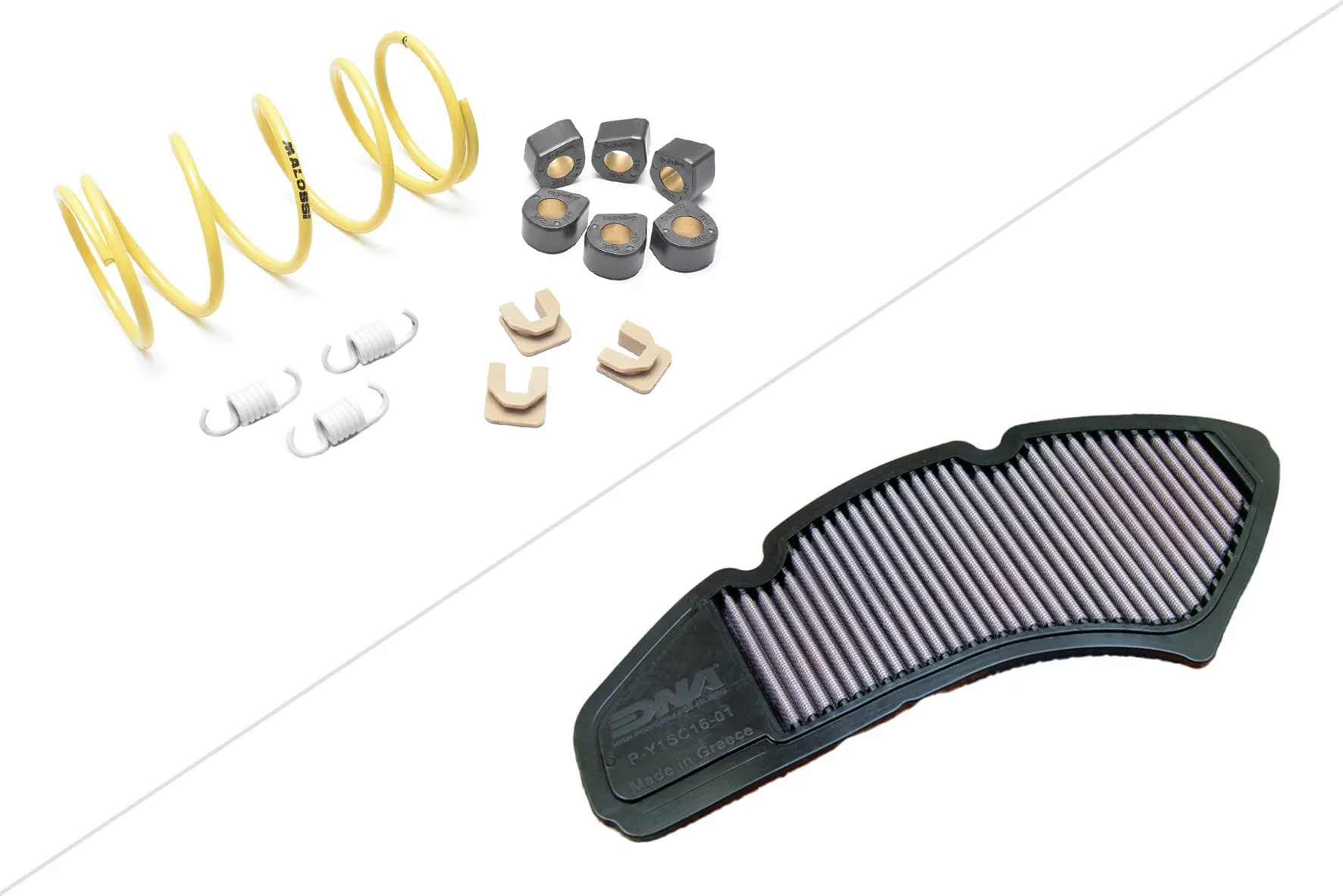 Combo especial power kit rollers nmax V1 Filtro Aire DNA Dr Pulley