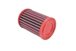 Filtro de aire de alto flujo BMC para Royal Enfield Himalayan 411, diseñado para aumentar el flujo de aire hacia el motor manteniendo una alta capacidad de filtración. Construcción en algodón multicapa reutilizable.