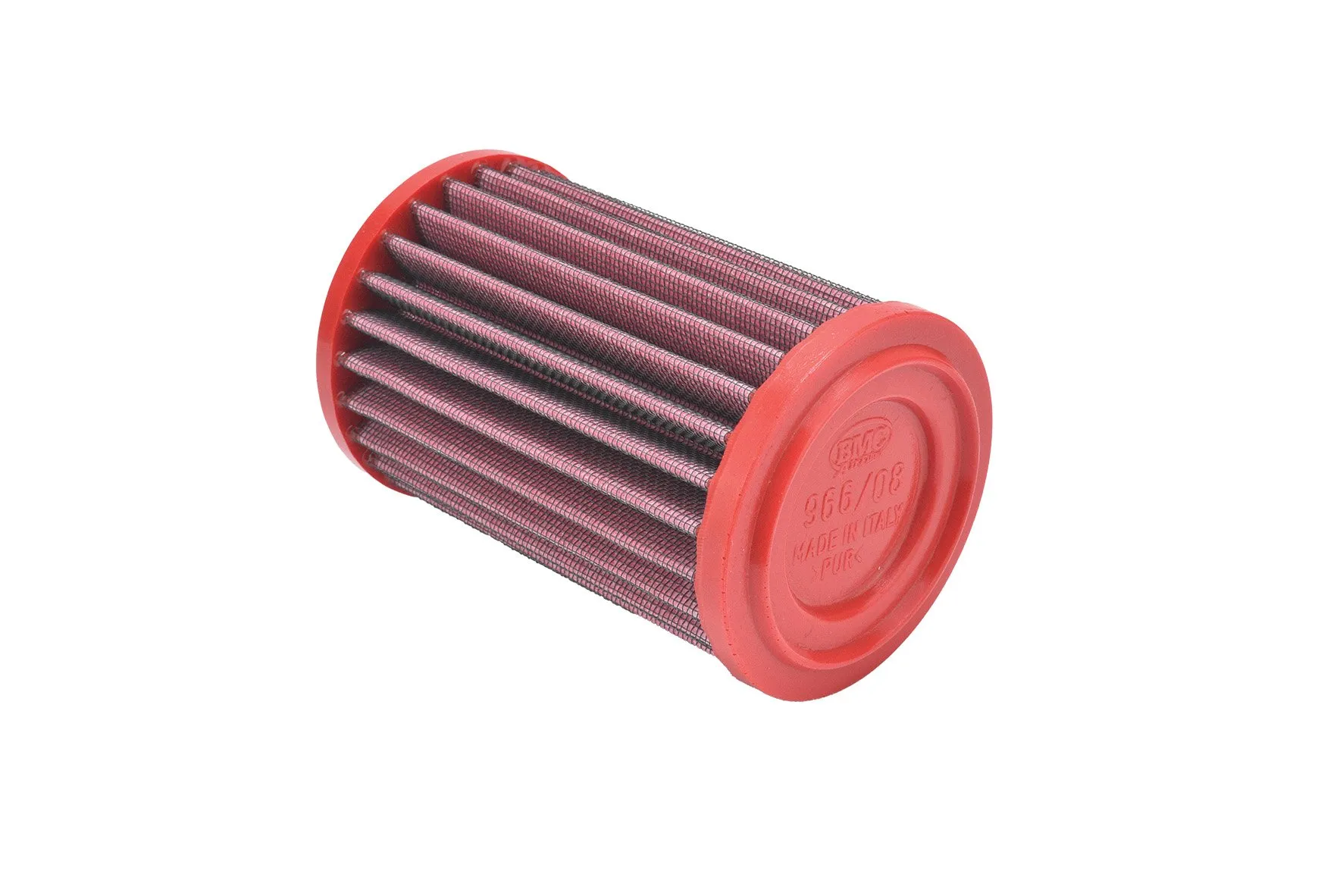 Filtro de aire de alto flujo BMC para Royal Enfield Himalayan 411, diseñado para aumentar el flujo de aire hacia el motor manteniendo una alta capacidad de filtración. Construcción en algodón multicapa reutilizable.