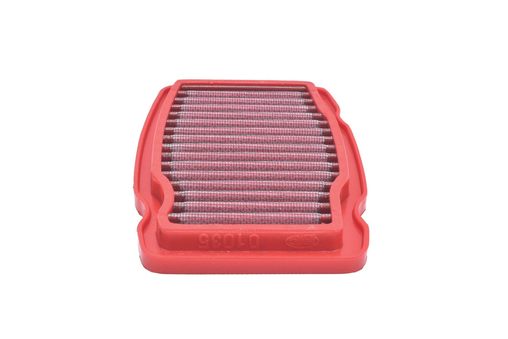 Vista detallada del filtro de aire BMC para Honda NX 190 y XBlade 160. Filtro lavable y reutilizable fabricado con algodón de alto rendimiento y tecnología de ajuste OEM para una instalación directa en la caja de aire original.