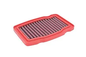 Filtro de aire de alto flujo BMC para Honda NX 190 y Honda XBlade 160. Elemento filtrante de algodón multicapa diseñado para aumentar el flujo de aire hacia el motor, mejorando la respuesta del acelerador y manteniendo una alta eficiencia de filtración.
